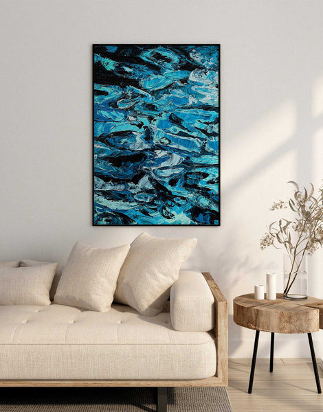 Abstract Art Water Painting Modern Living Room