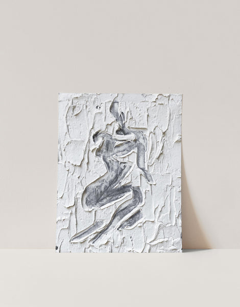 Abstract Body Figure Plaster Texture Wall Art Print