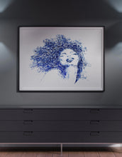 Load image into Gallery viewer, Abstract Elegant Female Portrait Stamp Art Painting
