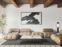Load image into Gallery viewer, Black/White Brush Stroke Art Modern Home Decor
