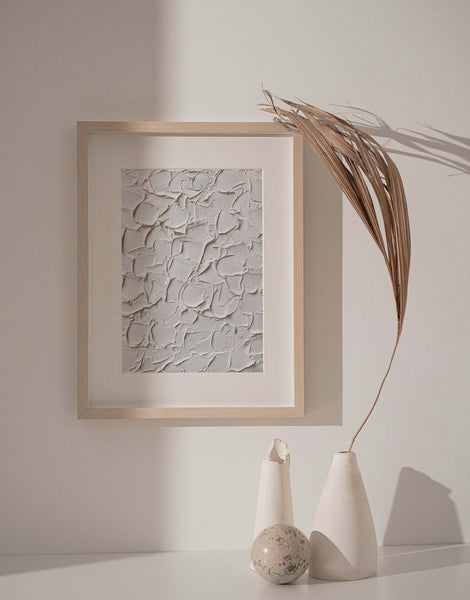 Abstract Texture Painting Plaster Wall Art