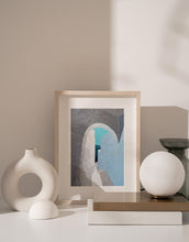 Load image into Gallery viewer, Santorini Greece Abstract Wall Art Print Cycladic Architecture
