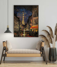 Load image into Gallery viewer, Eiffel Tower Paris Painting Modern Cityscape Wall Print

