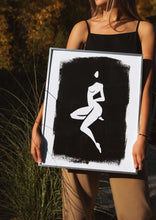Load image into Gallery viewer, Black and White Matisse Inspired Female Body Print
