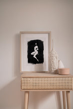 Load image into Gallery viewer, Minimalist Female Figure Painting Black and White Print
