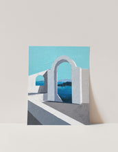 Load image into Gallery viewer, Santorini Greece Painting White Architecture
