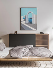 Load image into Gallery viewer, Santorini Greece Architecture Art Print Bedroom Wall Decor
