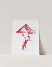 Load image into Gallery viewer, Minimalist Abstract Stamp Art Portrait Asian Inspired
