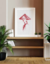 Load image into Gallery viewer, Minimalist Asian Art Abstract Portrait Stamp Painting
