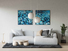 Load image into Gallery viewer, Two Art Prints of Mirrored Water Reflection Paintings
