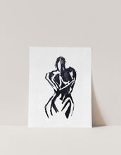 Load image into Gallery viewer, Nude Female Body Abstract Sketch Minimalist Wall Art

