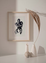 Load image into Gallery viewer, Woman Body Silhouette Print Outline Drawing Wall Art
