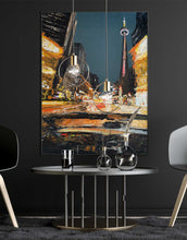Load image into Gallery viewer, CN Tower Wall Art Print Toronto Cityscape Painting
