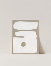 Load image into Gallery viewer, Mid Century Modern Art White and Beige Wall Print
