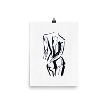 Load image into Gallery viewer, 12x16 Ponder Illustration Art Print Body Language Collection
