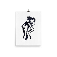 Load image into Gallery viewer, 12x16 Thoughts Drawing Art Print Body Language Collection
