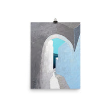 Load image into Gallery viewer, 12x16 In The Distance Painting Greece Art Print
