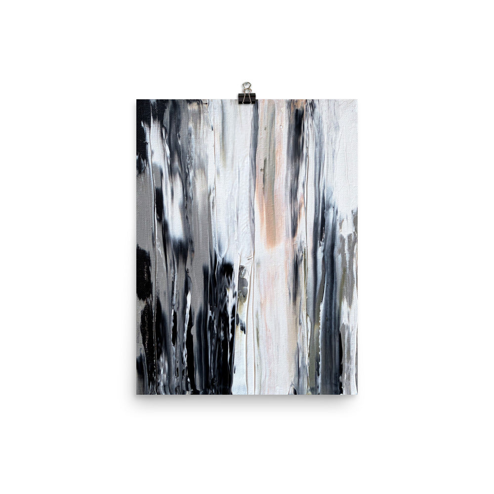 12x16 Free Fall Abstract Art Print Landslide Collection