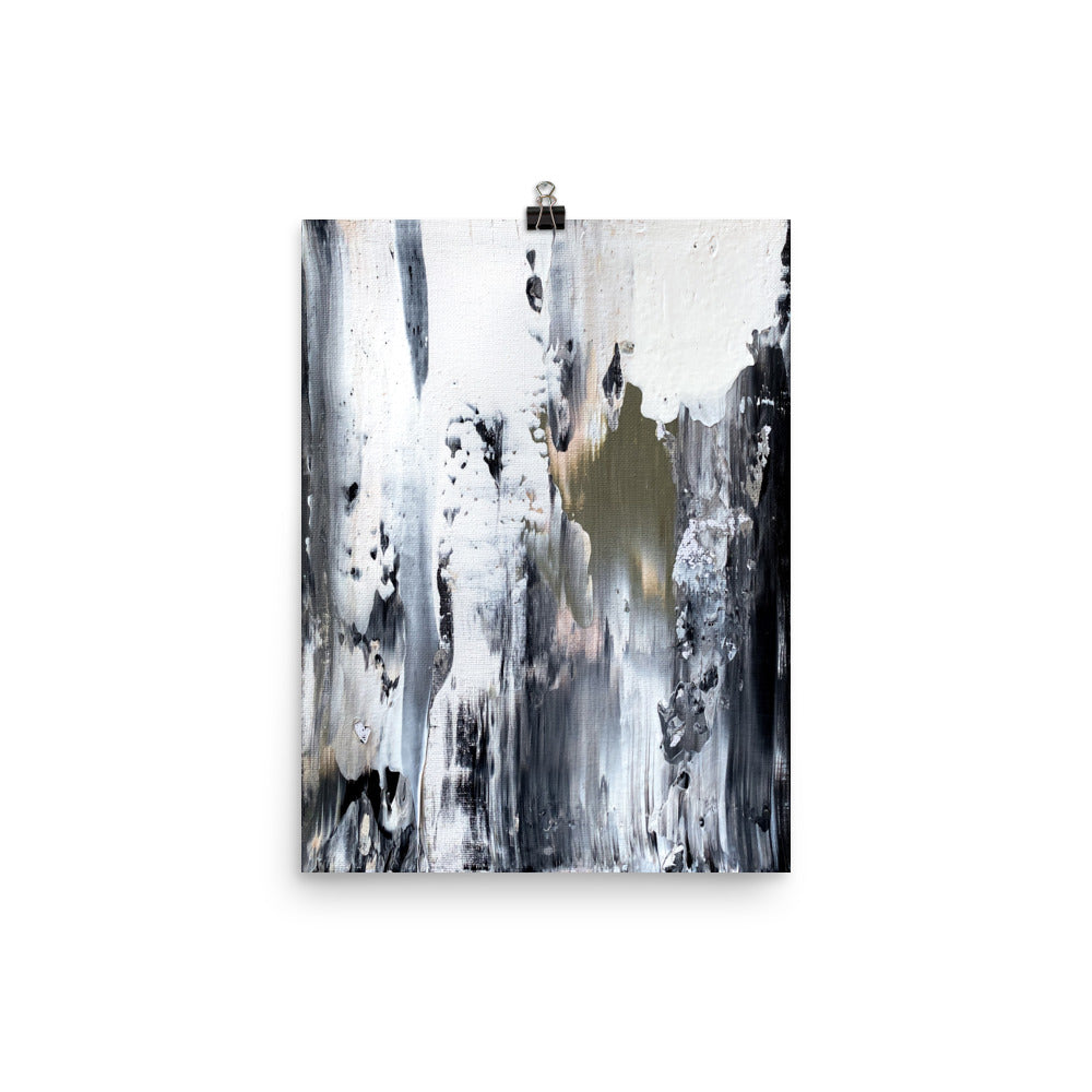 12x16 Melt Abstract Painting Art Print Landslide Collection