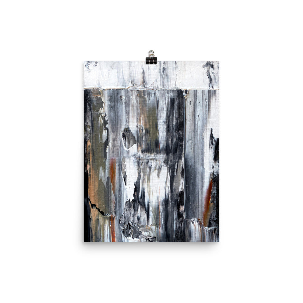 12x16 Over Time Abstract Art Print Landslide Collection