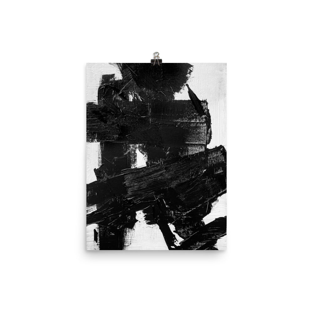 12x16 888 Abstract Brushstroke Art Print Stark Collection