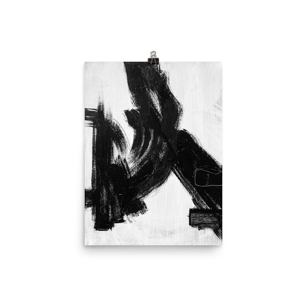 12x16 Expression Abstract Brushstroke Art Print Stark Collection