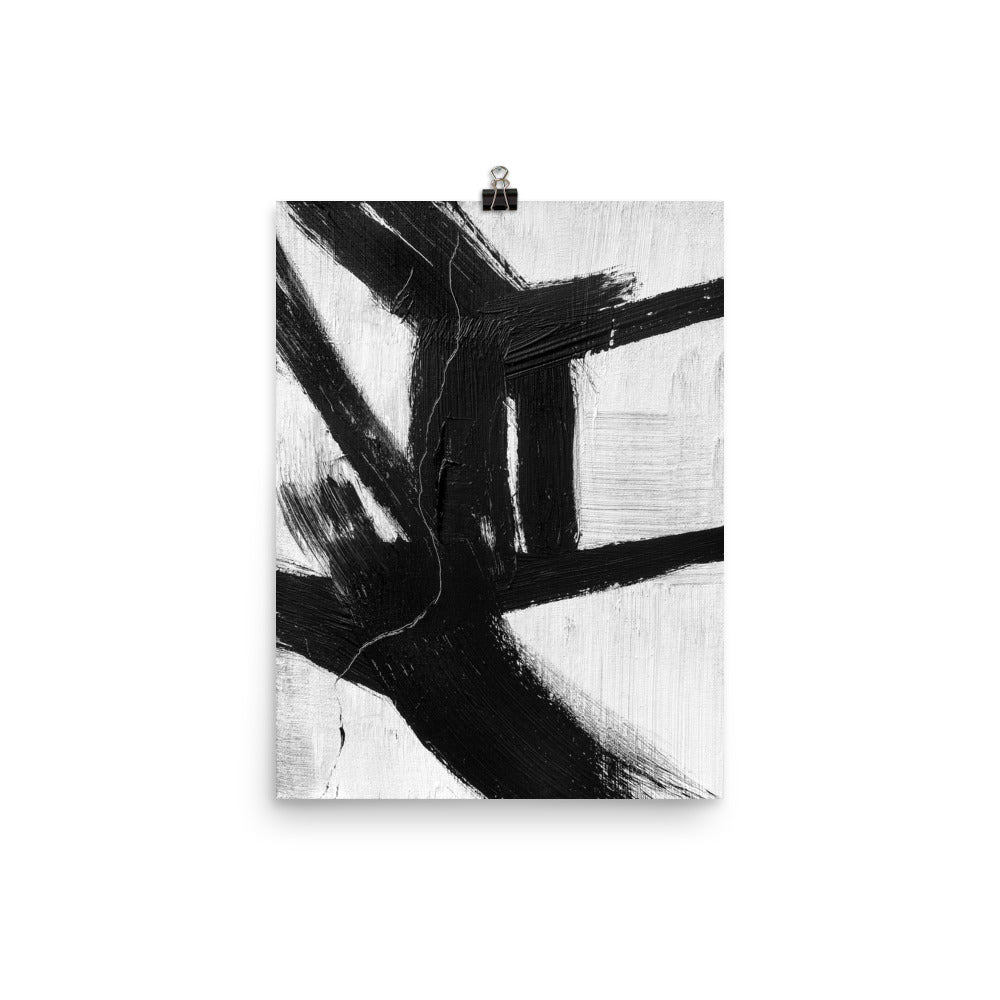 12x16 Pathways Abstract Brushstroke Art Print Stark Collection
