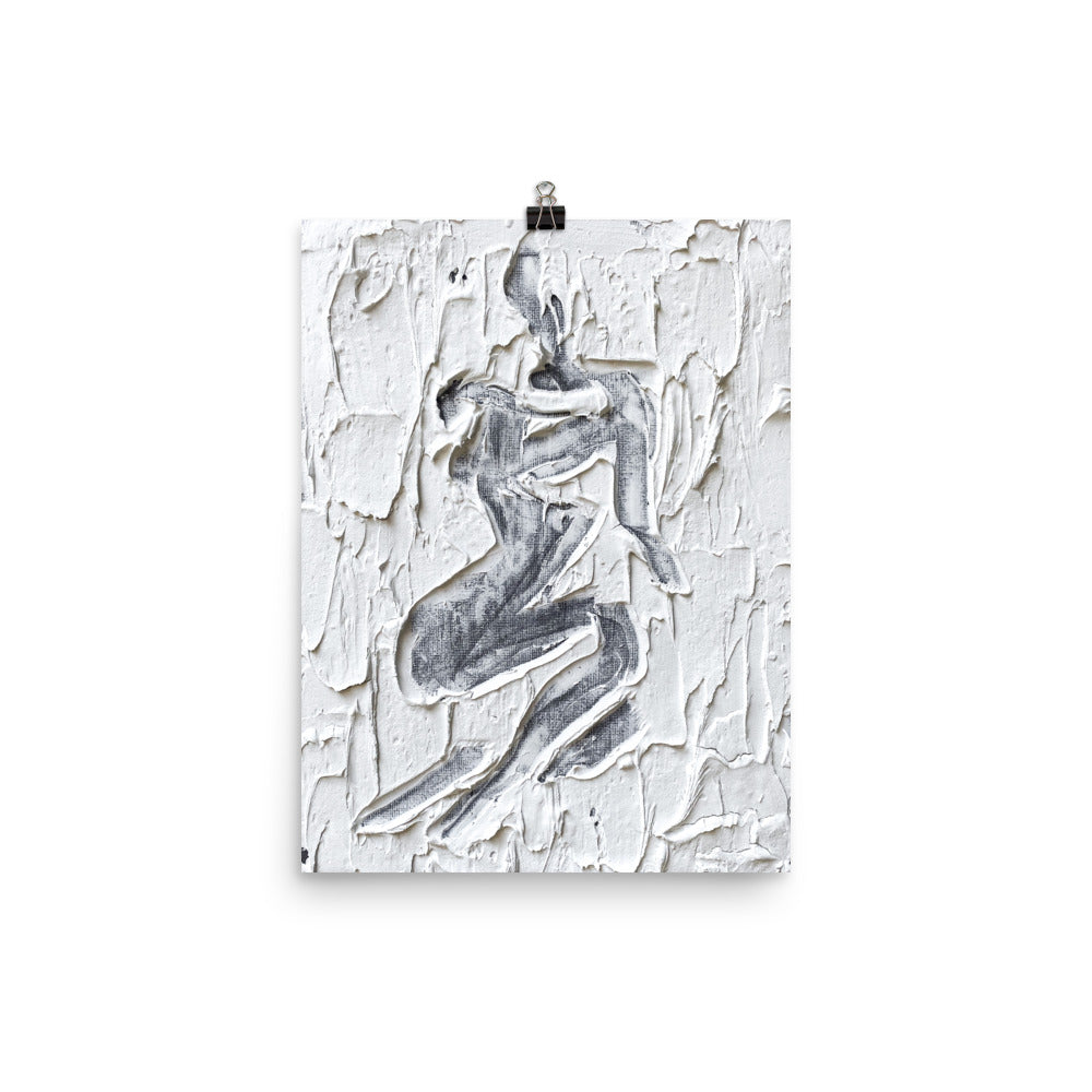 12x16 Bonita Abstract Plaster Art Print Texture Collection