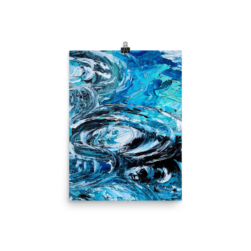 12x16 Tranquility Painting Art Print Water Collection