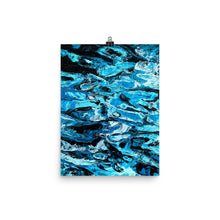 Load image into Gallery viewer, 12x16 Blurred Lines Painting Art Print Water Collection
