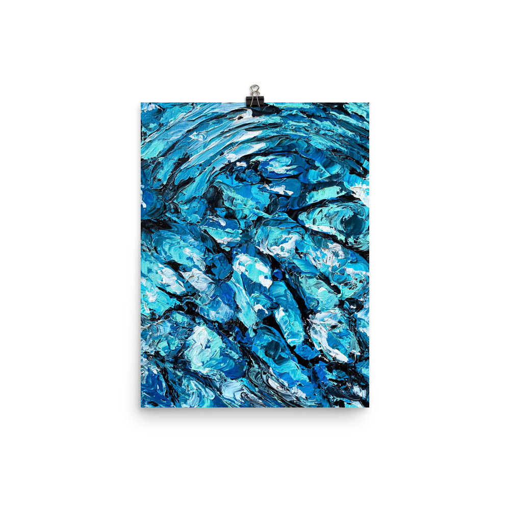 12x16 Serenity Painting Art Print Water Collection