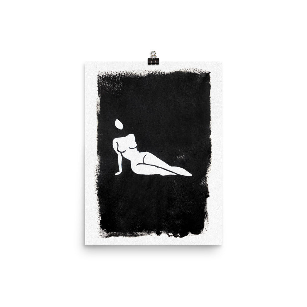 12x16 Daze No.2 Female Silhouette Print Positions Collection