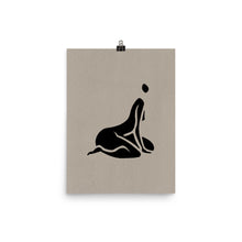 Load image into Gallery viewer, 12x16 Curious No.2 Female Silhouette Print Positions Collection
