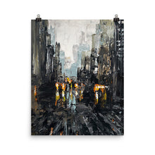 Load image into Gallery viewer, 16x20 Rush Hour Cityscape Art Print Urban Collection
