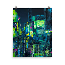 Load image into Gallery viewer, 16x20 4AM Abstract Cityscape Art Print Urban Collection
