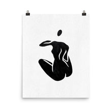 Load image into Gallery viewer, 16x20 Waiting Female Silhouette Art Print Positions Collection
