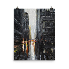Load image into Gallery viewer, 16x20 Boarding At Dawn Cityscape Print Urban Collection
