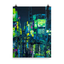 Load image into Gallery viewer, 18x24 4AM Abstract Cityscape Art Print Urban Collection
