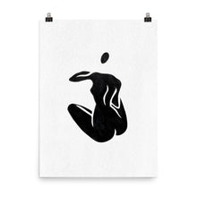 Load image into Gallery viewer, 18x24 Waiting Female Silhouette Art Print Positions Collection
