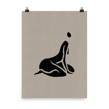 Load image into Gallery viewer, 18x24 Curious No.2 Female Silhouette Print Positions Collection
