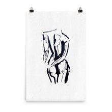 Load image into Gallery viewer, 24x36 Ponder Drawing Art Print Body Language Collection
