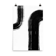 Load image into Gallery viewer, 24x36 Decisions Abstract Brushstroke Art Print Movement Collection
