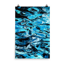 Load image into Gallery viewer, 24x36 Blurred Lines Painting Art Print Water Collection
