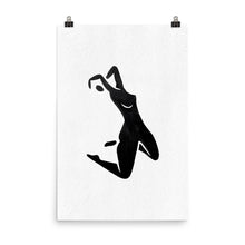 Load image into Gallery viewer, 24x36 Breathe Female Silhouette Art Print Positions Collection
