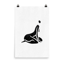 Load image into Gallery viewer, 24x36 Curious Female Silhouette Art Print Positions Collection
