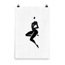 Load image into Gallery viewer, 24x36 Waiting Female Silhouette Art Print Positions Collection
