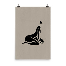Load image into Gallery viewer, 24x36 Curious No.2 Female Silhouette Print Positions Collection
