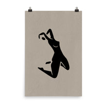 Load image into Gallery viewer, 24x36 Breathe No.2 Woman Silhouette Print Positions Collection
