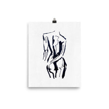 Load image into Gallery viewer, 8x10 Ponder Drawing Art Print Body Language Collection
