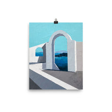 Load image into Gallery viewer, 8x10 Paradise Painting Art Print Greece Collection
